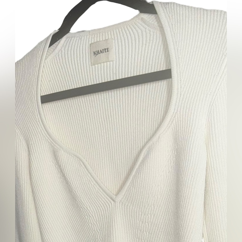 Khaite “The Kirah Rib Sweater” - Ivory | Women’s Size Medium - Picture 13 of 14